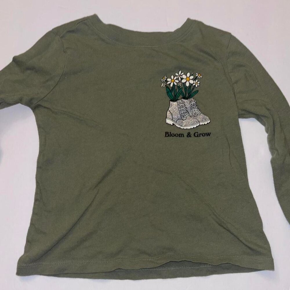 Old-navy Girl Green and Khaki Shirt